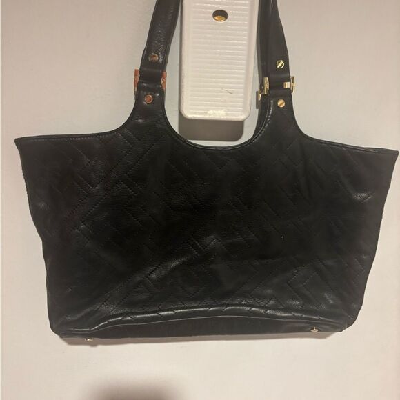 Tory Burch Bombe Leather Tote logo purse designer handbag t design accessory bag - Picture 5 of 14